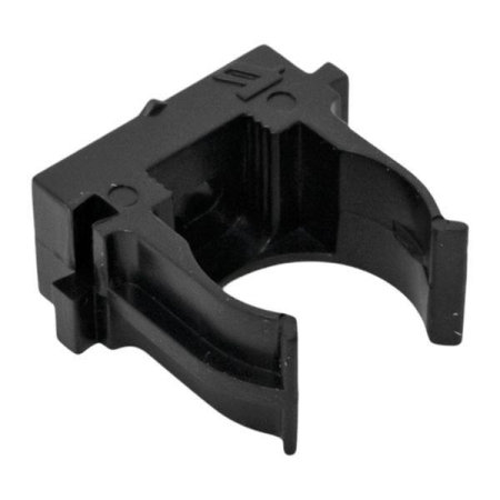 Держатель для труб (клипса) d20мм для монтажного пистолета черн. (уп.100шт) Plast EKF derjp-z-20-black