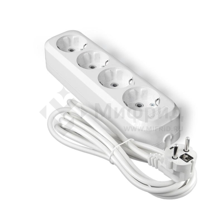 Удлинитель 4х3м с заземл. IP20 Е-304А ПВС 3х1.5 Universal 1730