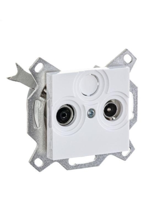 Розетка телевизионная проходная TV/R Levit 7дБ бел. ABB 2CHH083607A6003 Розетка телевизионная проходная TV/R Levit 7дБ бел. ABB 2CHH083607A6003