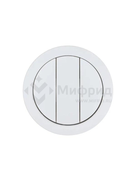 Выключатель 3-кл. СП OSEN механизм бел. LEZARD 743-0288-109