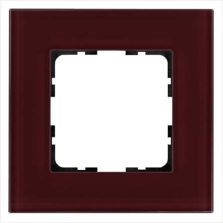 Рамка 1-м G-Glass стекло гранат. JasmartG1001GH Рамка 1-м G-Glass стекло гранат. JasmartG1001GH