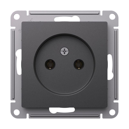 Розетка AtlasDesign 16А без заземл. без шторок механизм базальт SE ATN001441 Розетка AtlasDesign 16А без заземл. без шторок механизм базальт SE ATN001441