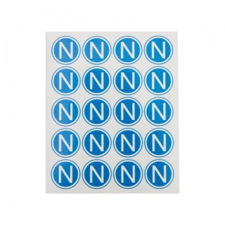 Наклейка знак электробезопасности "N" d20мм Rexant 56-0059 Наклейка знак электробезопасности "N" d20мм Rexant 56-0059