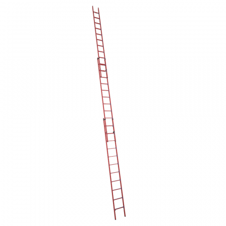 Антиток Лестница стеклопластиковая приставная раздвижная диэлектрическая крюки ЛСПРД-9,0 Е К 471581