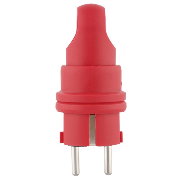 Вилка каучуковая прямая с/з 90град. с кольцом 16А 230В IP44 красн. Duwi 27459 9 Вилка каучуковая прямая с/з 90град. с кольцом 16А 230В IP44 красн. Duwi 27459 9
