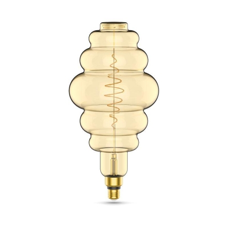 Лампа светодиодная филаментная Black Filament 8.5Вт Honeycomb золотая 2000К тепл. бел. E27 660лм GAUSS 161802105