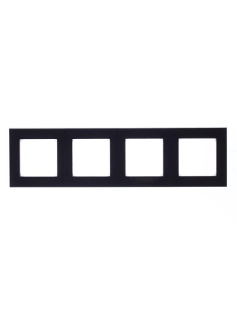 Рамка Levit 4п антрацит/дым. черн. ABB 2CHH015040A6063