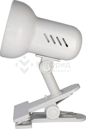 Светильник H-035 40Вт 230В прищепка метал. бел. Camelion 7198
