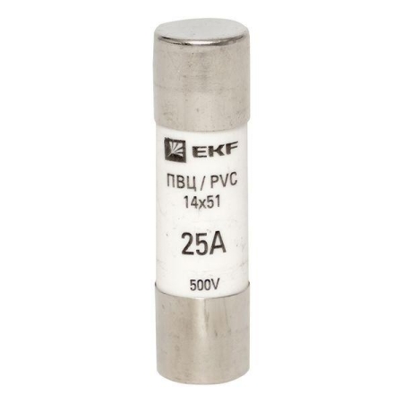 Вставка плавкая цилиндрическая ПВЦ 14х51 25А EKF pvc-14x51-25 Вставка плавкая цилиндрическая ПВЦ 14х51 25А EKF pvc-14x51-25