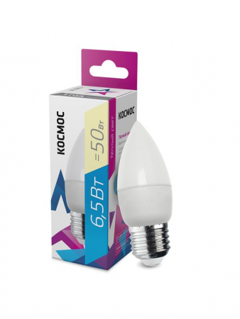 Лампа светодиодная CN 6.5Вт 220В E27 3000К Космос LkecLED6.5wCNE2730 Лампа светодиодная CN 6.5Вт 220В E27 3000К Космос LkecLED6.5wCNE2730