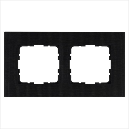 Рамка 2-м G-Metal метал. алюм. черн. Black Jasmart G1002AB Рамка 2-м G-Metal метал. алюм. черн. Black Jasmart G1002AB