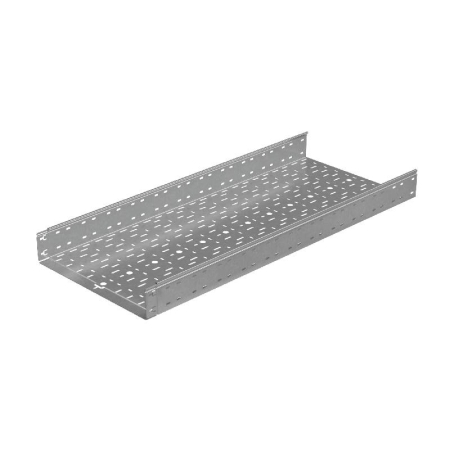 Лоток листовой перфорированный 500х100 L6000 сталь 1.5мм "Быстрый монтаж ПЛЮС" LPplus100-500-1.5-6000 КМ PL12151