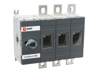 Рубильник 3п 250А без рукоятки управления TwinBlock PROxima EKF tb-s-250-3p Рубильник 3п 250А без рукоятки управления TwinBlock PROxima EKF tb-s-250-3p