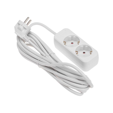 Удлинитель 2х5м с заземл. STANDARD 3х1кв.мм бел. Rexant 13-4005 Удлинитель 2х5м с заземл. STANDARD 3х1кв.мм бел. Rexant 13-4005