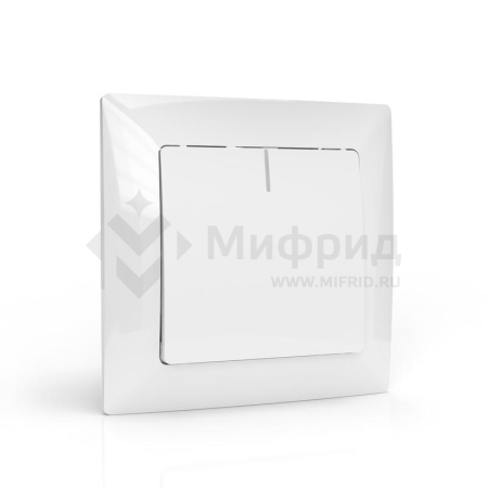 Выключатель 1-кл. СП AVA 10А IP20 с индикатором в сборе бел. TOKOV ELECTRIC TKL-AV-V1IF-C01