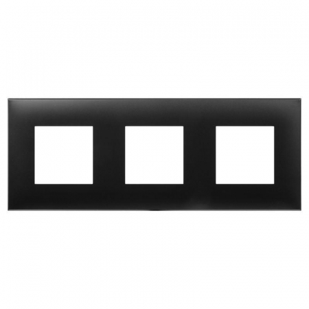 Рамка 3-м 6мод. Avanti "Черный матовый" DKC 4412906 Рамка 3-м 6мод. Avanti "Черный матовый" DKC 4412906