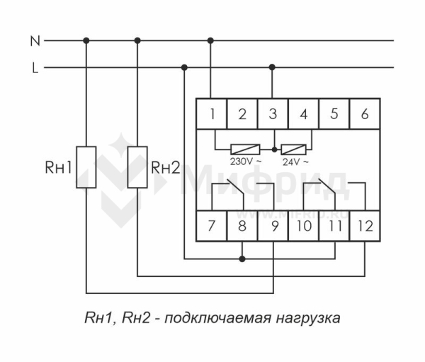 Реле времени PCU-510 2х8А 230В 2перекл. IP20 многофункц. монтаж на DIN-рейке F&F EA02.001.009