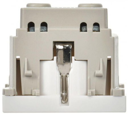 Розетка 1-м 2мод. РКС-20-30-П-К 45х45 с заземл. бел. PRIMER IEK CKK-40D-RSZB2-K01-K
