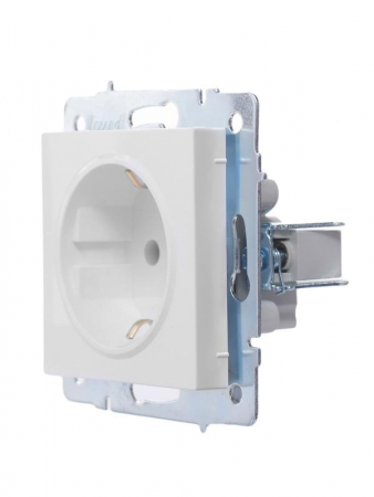 Розетка 1-м СП Vesna с заземл. ПБТ механизм бел. LEZARD 742-0288-122B Розетка 1-м СП Vesna с заземл. ПБТ механизм бел. LEZARD 742-0288-122B