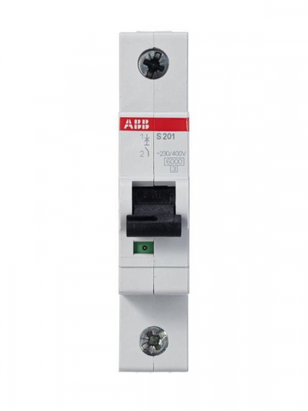 Выключатель автоматический модульный 1п C 20А 6кА S201 C20 ABB 2CDS251001R0204