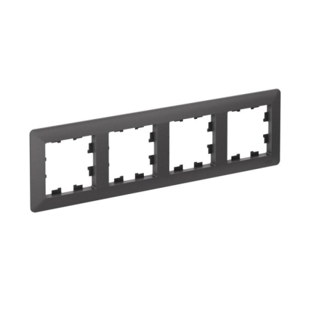 Рамка 4-м AtlasDesign Air базальт/дым. черн. SE ATN221404