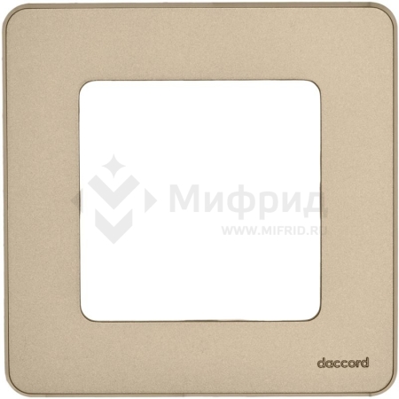 Рамка 1-м СП Inspiria IP20 шампань IEK 673938