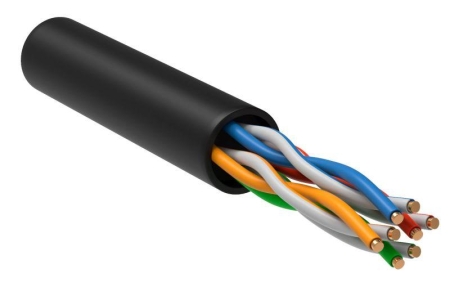 Кабель витая пара U/UTP кат.5E 4х2х24AWG LDPE черн. РФ/С (уп.305м) ITK LC3-C5E04-139-S-R Кабель витая пара U/UTP кат.5E 4х2х24AWG LDPE черн. РФ/С (уп.305м) ITK LC3-C5E04-139-S-R