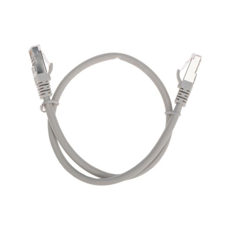 Патч-корд S/FTP CAT 6A (10G) RJ45-RJ45 28AWG LSZH сер. 0.5м Rexant 02-0390-05 Патч-корд S/FTP CAT 6A (10G) RJ45-RJ45 28AWG LSZH сер. 0.5м Rexant 02-0390-05