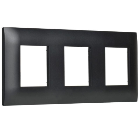 Рамка 3-м SKANDY SK-F03Bl черн. IEK SK-M32-K02