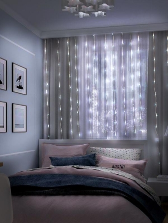 Гирлянда "Занавес" ICLLD300W-C 300LED бел. 3х3м 8режимов IP20 SHLights 4690601052988