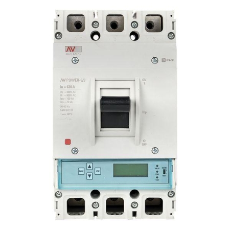 Выключатель автоматический 630А 100кА AV POWER-3/3 ETU6.0 AVERES EKF mccb-33-630H-6.0-av Выключатель автоматический 630А 100кА AV POWER-3/3 ETU6.0 AVERES EKF mccb-33-630H-6.0-av