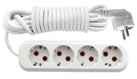 Удлинитель 4х10м с заземл. 10А IP20 У10-555 ПВС 3х1 UNIVersal 555-10 Удлинитель 4х10м с заземл. 10А IP20 У10-555 ПВС 3х1 UNIVersal 555-10