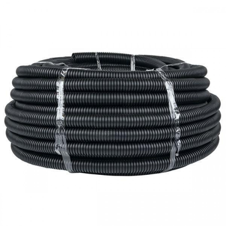 Труба гофрированная ПНД d32мм с протяжкой черн. (уп.50м) Plast PROxima EKF tpnd-32n