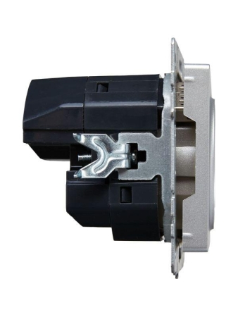 Розетка BRITE РЮш11-1-БрА 16А с USB A+C 18Вт с заземл. защ. шторки механизм алюм. IEK BR-R14-16-U22-018-K47 Розетка BRITE РЮш11-1-БрА 16А с USB A+C 18Вт с заземл. защ. шторки механизм алюм. IEK BR-R14-16-U22-018-K47