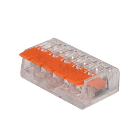 Клемма монтажная рычажного соединения PTC-5P 221-415 450В 32А 0.14-4.0кв.мм JazzWay 5050945