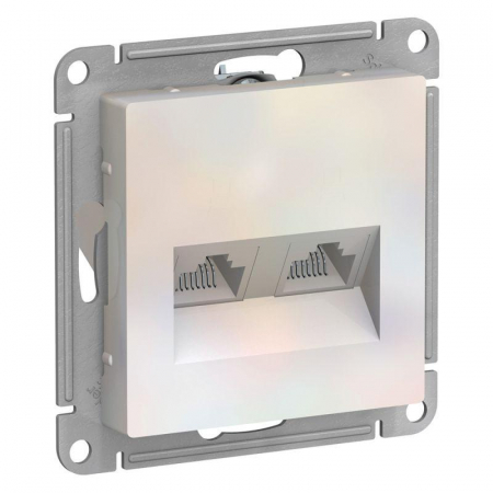 Розетка компьютерная 2-м AtlasDesign RJ45 кат.5E механизм жемчуж. SE ATN000485 Розетка компьютерная 2-м AtlasDesign RJ45 кат.5E механизм жемчуж. SE ATN000485