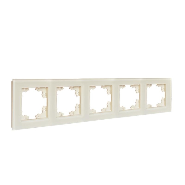 Рамка 5-м Афина стеклянная сл. кость (ivory) UNIVersal 2276 Рамка 5-м Афина стеклянная сл. кость (ivory) UNIVersal 2276