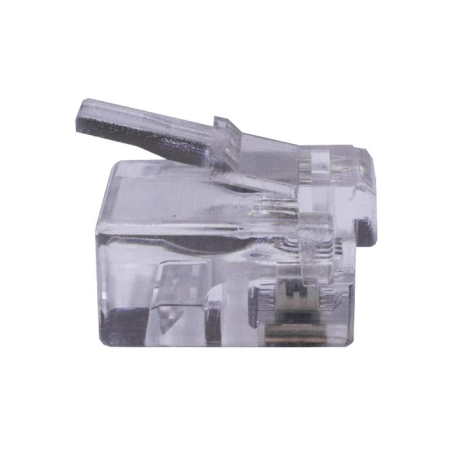 Коннектор 6P4C (RJ-11) (уп.100шт) SUPRLAN 10-0227 Коннектор 6P4C (RJ-11) (уп.100шт) SUPRLAN 10-0227