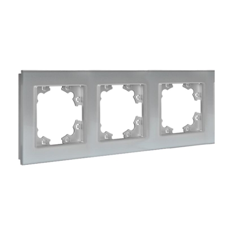 Рамка 3-м Афина стеклянная серебр. UNIVersal 2268 Рамка 3-м Афина стеклянная серебр. UNIVersal 2268