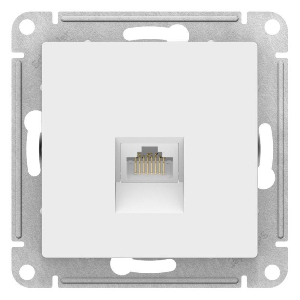Розетка компьютерная AtlasDesign RJ45 кат.6A механизм лотос SE ATN001386