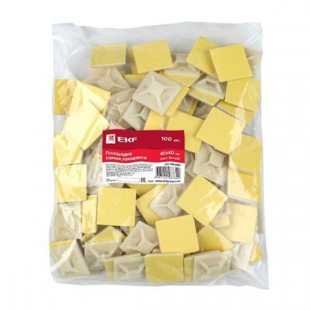 Площадка самоклеящаяся 40х40мм бел. (уп.100шт) EKF plc-40x40 Площадка самоклеящаяся 40х40мм бел. (уп.100шт) EKF plc-40x40