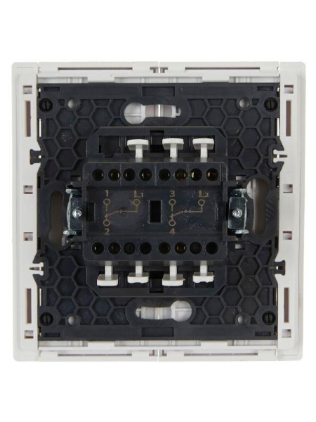 Выключатель проходной 2-кл. СП FORTE&PIANO 10А FP207 бел. IEK FP-V22-0-10-1-K01