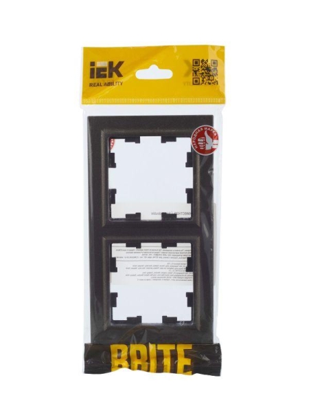 Рамка 2-м BRITE РУ-2-БрТБ бронза IEK BR-M22-K45 Рамка 2-м BRITE РУ-2-БрТБ бронза IEK BR-M22-K45