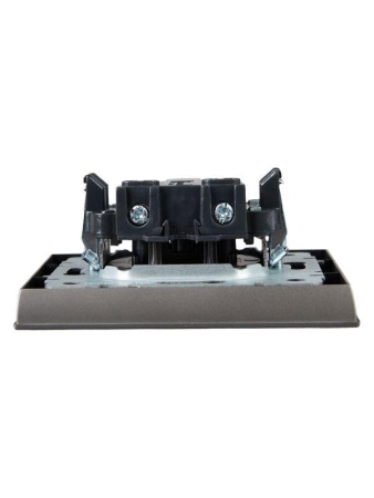 Розетка СП BRITE РСР10-1-0-БрС 10А в сборе без заземл. без защ. шторок сталь IEK BR-R10-10-K46-F Розетка СП BRITE РСР10-1-0-БрС 10А в сборе без заземл. без защ. шторок сталь IEK BR-R10-10-K46-F