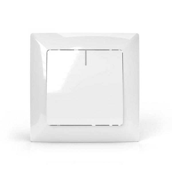 Выключатель 1-кл. СП AVA 10А IP20 с индикатором в сборе бел. TOKOV LIGHT TKL-AV-V1IF-C01