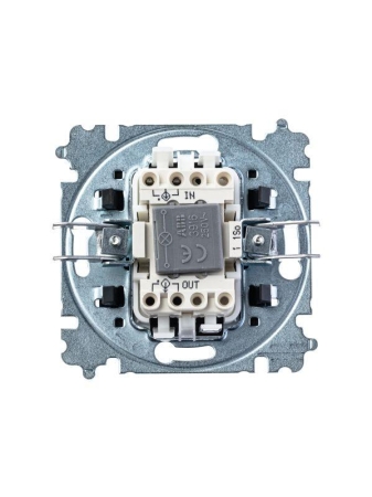 Выключатель 1-кл. СП Levit IP20 с подсветкой антрацит/дым. черн. ABB 2CHH590146A6063