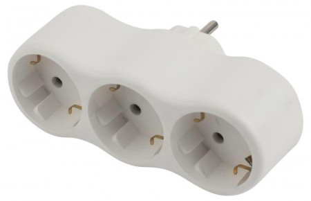 Разветвитель 3-м с заземл. 16А IP20 SPx-3e-W бел. Эра Б0053479 Разветвитель 3-м с заземл. 16А IP20 SPx-3e-W бел. Эра Б0053479