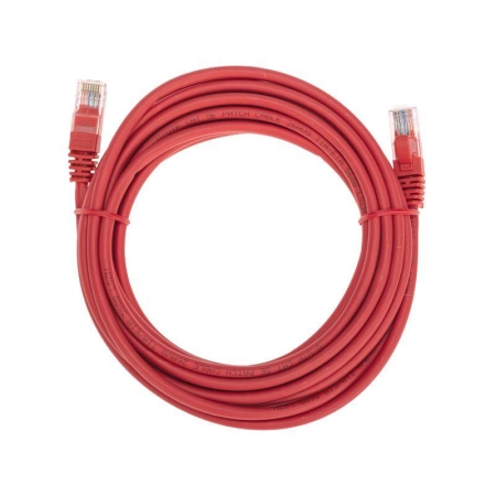 Патч-корд U/UTP CAT 5e RJ45-RJ45 26AWG LSZH красн. 5м Rexant 02-0103-5 Патч-корд U/UTP CAT 5e RJ45-RJ45 26AWG LSZH красн. 5м Rexant 02-0103-5
