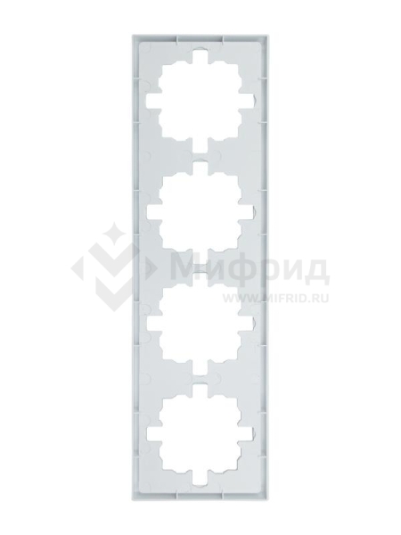 Рамка 4-м ZIMA горизонт. бел. LEZARD 704-0200-149