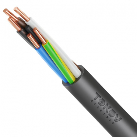 Кабель TOKOV ELECTRIC ВВГнг(А)-LS 5х1.5 ОК (N PE) 0.66кВ (м) УТ000028407 Кабель TOKOV ELECTRIC ВВГнг(А)-LS 5х1.5 ОК (N PE) 0.66кВ (м) УТ000028407